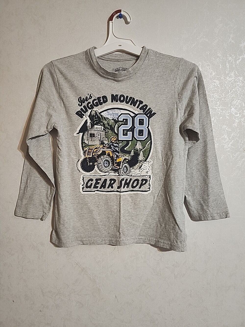 OshKosh B'Gosh Joe's Rugged Mountain Long Sleeve 4-Wheeler Boys Youth sz 10